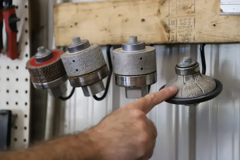 Fabrication tools used by Oak Bay Rock & Tile