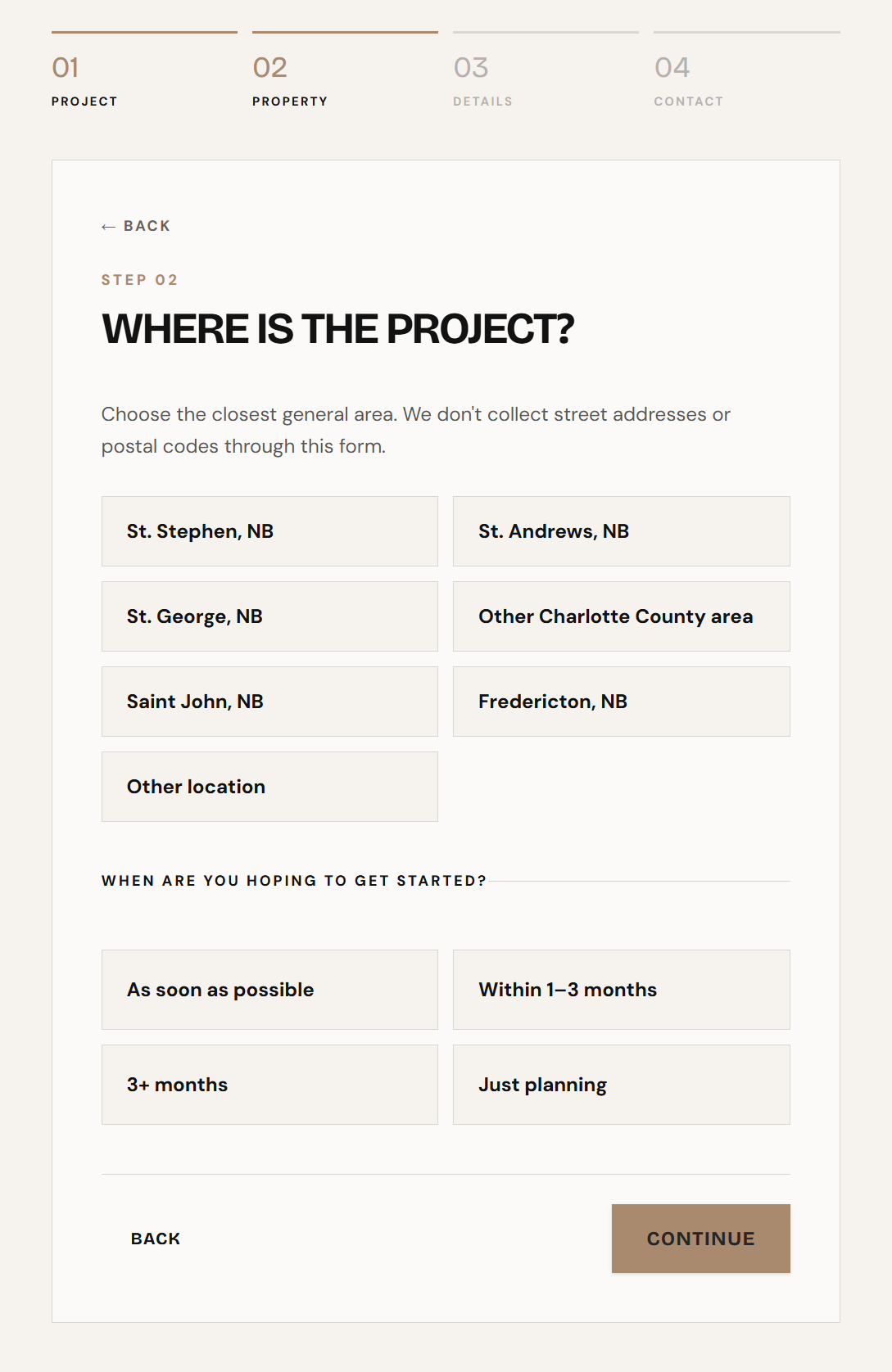 Ridge Runners project request: Property